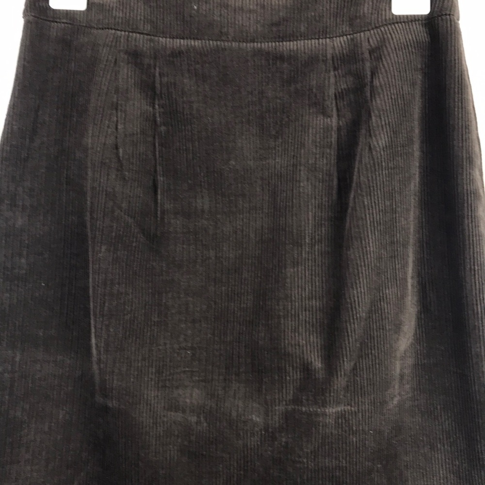 Anthro Maeve corduroy preppy school girl plaid autumn mini skirt size 2 - Picture 4 of 5